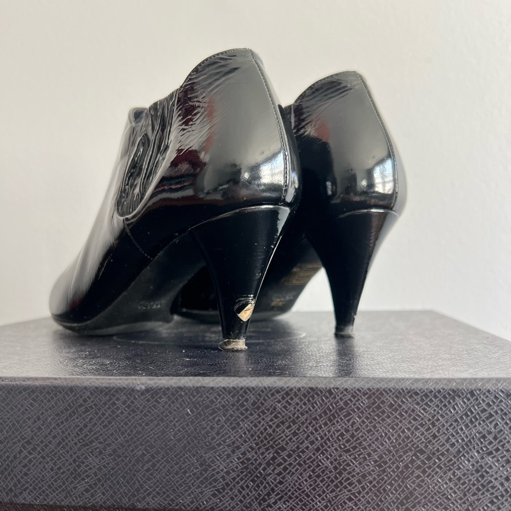 PRADA Size 6.5 • Calzature Donna Vernice Nalpak Patent Leather Black Heels. - Picture 3 of 7
